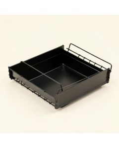 Willow Dell Empty Under-Desk Cable Tray - Black (synthetic illustration; no displayed measurements)