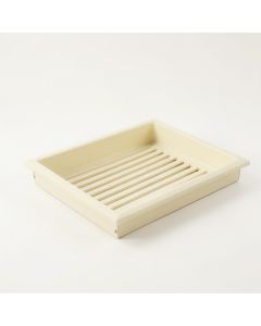 Alder Bluff Empty Under-Desk Cable Tray - Cream (synthetic illustration; no displayed measurements)