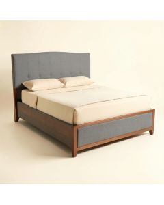 Meerab Queen Upholstered Standard Bed (synthetic illustration; no displayed measurements)