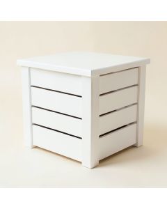 Pine Branch Closed Garden Compost Bin - White (synthetic illustration; no displayed measurements)