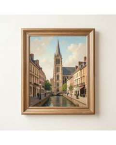 La Grand Rue , Argenteuil Sisley Framed Painting (synthetic illustration; no displayed measurements)