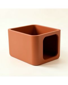 Elm Field Empty Furniture-Style Litter Enclosure - Terracotta (synthetic illustration; no displayed measurements)