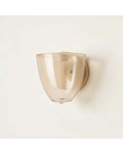 Laurel Crest Wall Sconce Mounted On A Plain Wall - Beige (synthetic illustration; no displayed measurements)