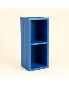 River Bend Narrow Cubby Tower - Blue (synthetic illustration; no displayed measurements)