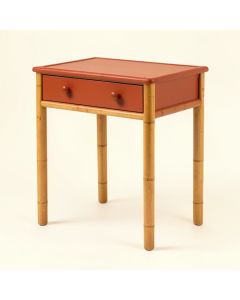 Bay Edge Side Table - Terracotta (synthetic illustration; no displayed measurements)