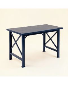 Heath Crest Empty Workshop Workbench - Navy (synthetic illustration; no displayed measurements)