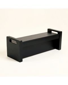 Elm Brook Narrow Outdoor Storage Bench - Black (synthetic illustration; no displayed measurements)