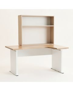 Klinger L-Shape Desk With Hutch (synthetic illustration; no displayed measurements)