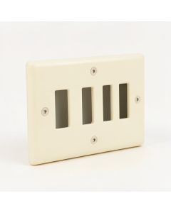 Lexan 5-Gang Toggle Light Switch Wall Plate (synthetic illustration; no displayed measurements)