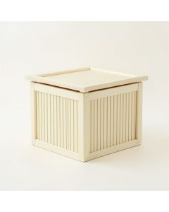 Rowan Crest Closed Outdoor Storage Box - Ivory (synthetic illustration; no displayed measurements)
