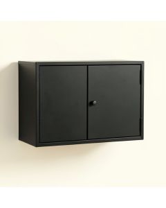 Brook Crossing Wall-Mounted Entry Cabinet - Black (synthetic illustration; no displayed measurements)