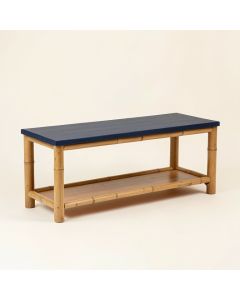 Holly Field Indoor Bench - Navy (synthetic illustration; no displayed measurements)