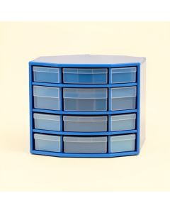 Dawn Edge Small-Parts Storage Drawer Cabinet - Blue (synthetic illustration; no displayed measurements)