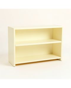 Reed Bluff Low Bookcase - Cream (synthetic illustration; no displayed measurements)