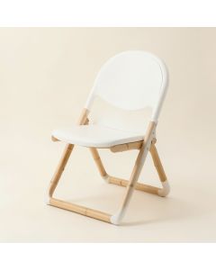 Cove Crest Folding Outdoor Chair - White (synthetic illustration; no displayed measurements)