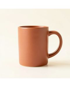 Elm Bend Ceramic Mug - Terracotta (synthetic illustration; no displayed measurements)