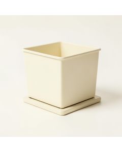 Reed Crest Empty Planter - Cream (synthetic illustration; no displayed measurements)