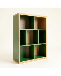 Cove Field Freestanding Bookcase - Green (synthetic illustration; no displayed measurements)