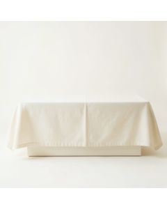 Maple Bend Flat Bed Sheet - Ivory (synthetic illustration; no displayed measurements)