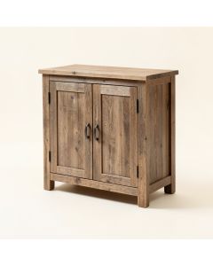 Rustic Storage Cabinet (synthetic illustration; no displayed measurements)