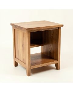 Massie Solid Wood End Table With Storage (synthetic illustration; no displayed measurements)