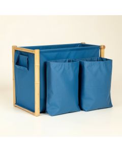 Harbor Crest Laundry Sorting Station With Plain Removable Bags - Blue (synthetic illustration; no displayed measurements)