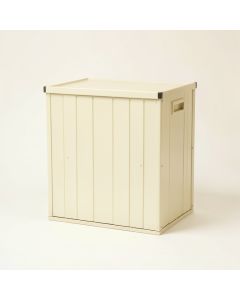 Cedar Crest Closed Outdoor Storage Box - Ivory (synthetic illustration; no displayed measurements)