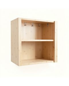 Rowan Bend Empty Mug-Storage Cabinet Insert - Ivory (synthetic illustration; no displayed measurements)