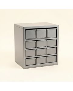Birch Bluff Small-Parts Storage Drawer Cabinet - Gray (synthetic illustration; no displayed measurements)