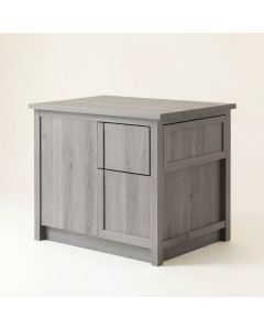 Clay Crest Freestanding Laundry Folding Counter - Gray (synthetic illustration; no displayed measurements)