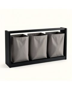 Briar Arc Laundry Sorting Station With Plain Removable Bags (synthetic illustration; no displayed measurements)