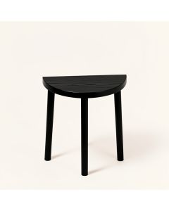 Maple Bridge Compact Balcony Table - Black (synthetic illustration; no displayed measurements)