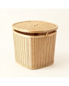 Moss Crest Laundry Hamper - Beige (synthetic illustration; no displayed measurements)