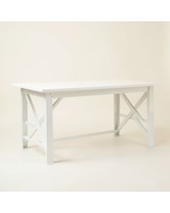 Holly Bluff Empty Workshop Workbench - White (synthetic illustration; no displayed measurements)