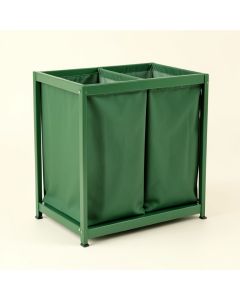 Wren Dale Laundry Sorting Station With Plain Removable Bags - Green (synthetic illustration; no displayed measurements)