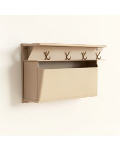 Hazel Dell Wall-Mounted Entryway Organizer Shelf - Beige (synthetic illustration; no displayed measurements)