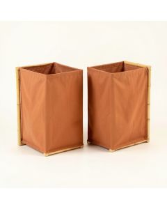 Hazel Dale Laundry Sorting Station With Plain Removable Bags - Terracotta (synthetic illustration; no displayed measurements)