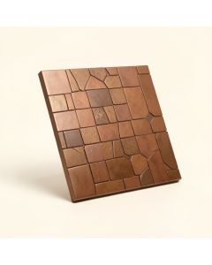 Cobble 12 '' X 12 '' Straight Edge Metal Mosaic Tile (synthetic illustration; no displayed measurements)