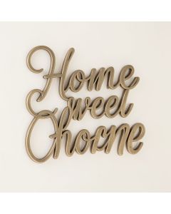 Home Sweet Home 3D Cursive Wall Décor (synthetic illustration; no displayed measurements)