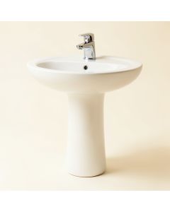 Archer® Vitreous China Pedestal Bathroom Sink (synthetic illustration; no displayed measurements)