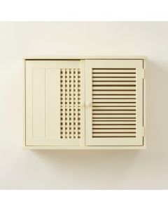 Aspen Brook Wall-Mounted Entry Cabinet - Cream (synthetic illustration; no displayed measurements)