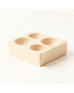 Moss Bend Pet Feeding Stand With Two Plain Empty Bowls - Ivory (synthetic illustration; no displayed measurements)