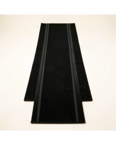 Holly Crest Narrow Runner Rug - Black (synthetic illustration; no displayed measurements)