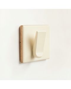 Meadow Arc Wall-Mounted Robe Hook - Cream (synthetic illustration; no displayed measurements)
