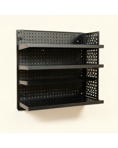 Laurel Dale Empty Wall-Mounted Tool Organizer Panel - Black (synthetic illustration; no displayed measurements)