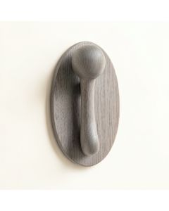 Reed Crest Wall-Mounted Robe Hook - Gray (synthetic illustration; no displayed measurements)