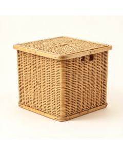 Bamboo Rectangular Laundry Hamper (synthetic illustration; no displayed measurements)