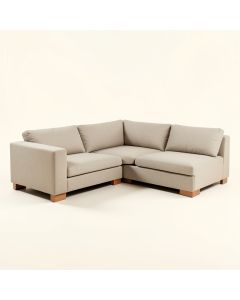 Zivah 119 '' Wide Linen Corner Sectional (synthetic illustration; no displayed measurements)