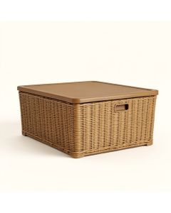 Wicker 22 Gallon Resin/Plastic Storage Bench (synthetic illustration; no displayed measurements)