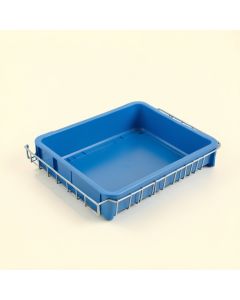 Cliff Bridge Empty Under-Desk Cable Tray - Blue (synthetic illustration; no displayed measurements)